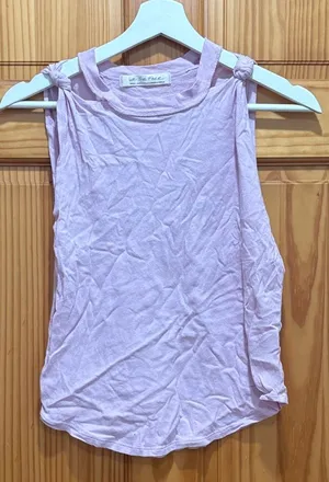 We The Free Size Small Light Purple Knotted Shoulder Tank Top thumbnail 1