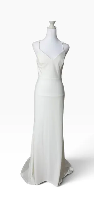 Lulus White Wedding Bridal Dress Size S thumbnail 1