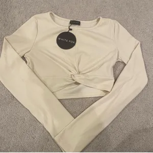 White Fox cream 2-piece set women’s large NWT thumbnail 5
