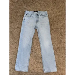 Hollister Men's Blue Light Wash Denim Straight Jeans Stretch 5-Pocket thumbnail 11