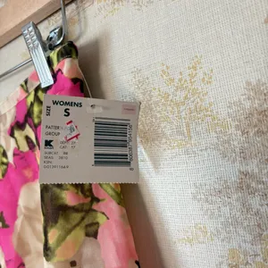 Vintage Y2K Jaclyn Smith pink cream green floral print chiffon layered skirt NWT thumbnail 6