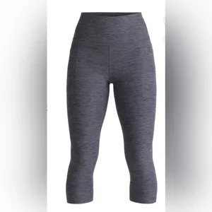 ATHLETIC WORKS Womens Athlesure Capris Size Large With Side Pockets Gray New thumbnail 6