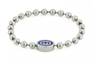 Gucci Interlocking G Boule Chain Bracelet size 17 Ag925 thumbnail 1