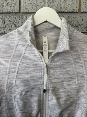 Lululemon Define Jacket Light Grey Size 4 thumbnail 5