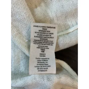 Free People Beach Boho Colorblock‎ Linen Blend Sweater Women XS Oversized Resort thumbnail 8