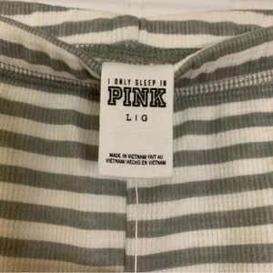 PINK OSU I Only Sleep in Striped Pajama Pants Size Large thumbnail 6