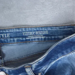 Sound/Style Farah Fit and‎ Flare Jeans Women 14 Blue Vintage Reunion Split Hem thumbnail 9