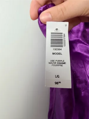 New Aritzia Babaton model dress in ube purple size large thumbnail 5