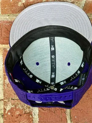 New Era Purple & Gold 9FIFTY SnapBack Braves Hat, Like New thumbnail 7