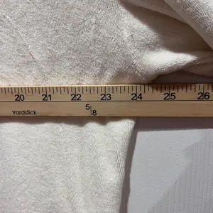 MONROW Quarter Zip Pullover Sweatshirt Top Womens XL Cream Collar Terrycloth NWT thumbnail 6