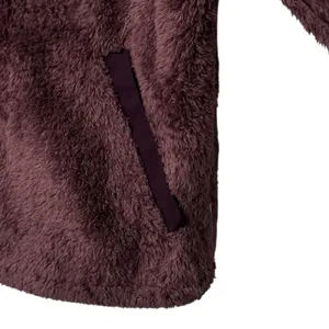 The North Face Jacket Womens Size Medium Brown Teddy Fleece 1/4‎ Zip Pullover thumbnail 3