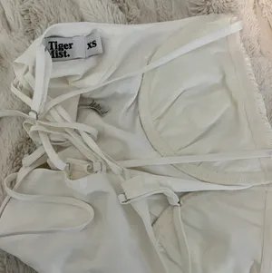 Tiger Mist White Corset Tie Back Top thumbnail 4