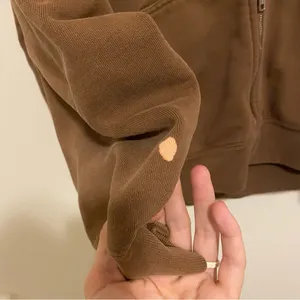 Brandy Melville Brown Oversized Full Zip Hoodie thumbnail 4