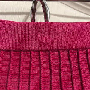Cut25‎ by Yigal Azrouel Pink Techno Knit Skirt Preppy Coquette Academia Career thumbnail 5