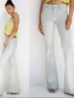Anthropologie Pilcro Flare Jeans Light Wash Size 28 EUC thumbnail 2