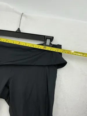 lululemon athletica Black High-Rise Foldover Waist Leggings 794 thumbnail 3