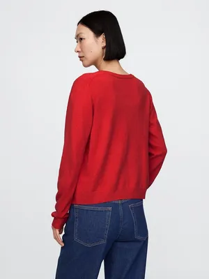 Gap Red Cashsoft Cardigan thumbnail 3