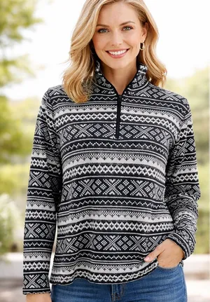 Ralph Lauren LRL active 1/4 zip sweater top small walking outdoors thumbnail 1