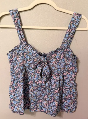 Altar'd State Floral baby doll top thumbnail 1