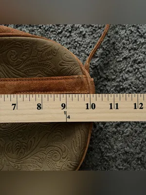 Vintage Made in Italy Embossed Tooled Leather Suede Crossbody Bag Brown Boho thumbnail 10