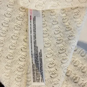 495 | Out From Under Urban Outfitters Cream Waffle Knit‎ Crop Sweater Top Large thumbnail 6