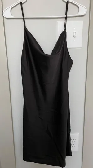 black statin dress thumbnail 1