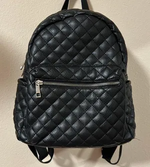 Claire’s Quilted Faux Leather Bag pack Chic and Trendy thumbnail 1