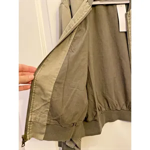 NWT Sz Medium Olive Green Bomber Light‎ Jacket - Young Fabulous & Broke thumbnail 3