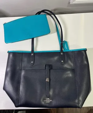 Coach Ava Tote Midnight Atlantic Crossgrain Leather Bag‎ F55469 with Pouch thumbnail 1