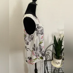 1‎ State Floral-Print Split-Back Cloud Tank Top Women's Size XS thumbnail 2