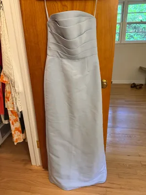 Light blue wedding guest dress thumbnail 2