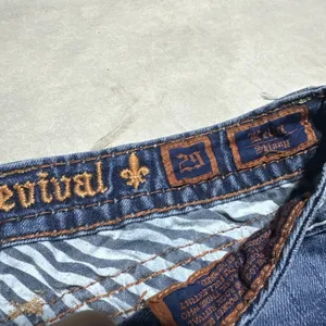 Rock Revival Kelly Skinny Women's Jeans SZ 29 Flap Pockets Boot Denim Thick thumbnail 3