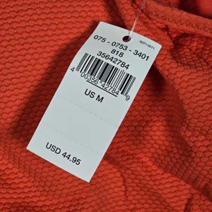 Aerie Textured Orange Scoop Neck Bikini Top M‎ NWT thumbnail 3