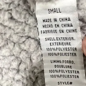 Thread and Supply Grey Sherpa Fuzzy Vest Women’s Small thumbnail 4