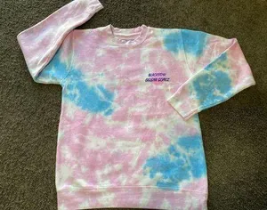 Selena Gomez Black Pink X Tie Dye Sweatshirt M thumbnail 1
