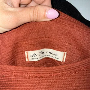 We The Free‎ Free People Thermal Top Womens Medium Rust Orange Excellent Ribbed thumbnail 2