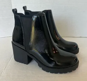 Soda Womens Casual Almond Toe Lug Sole Chunky Heel Ankle Booties Size 9 $ thumbnail 1