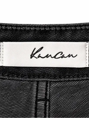 Kancan Black High Rise Straight Leg Jeans Size 7/27 100% Cotton thumbnail 2