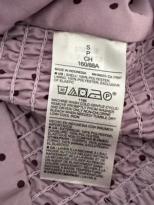 Old Navy Lilac Polka Dot Square Neck Crop Top thumbnail 9