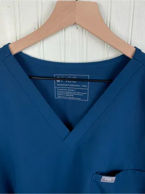 Figs Catarina Scrub Top High Waisted Zamora Jogger Pants Set Size 4XL Deep Reef thumbnail 7