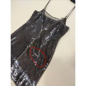 ALC Frank Dani sequined mini Dress with spaghetti streps Size Large thumbnail 6