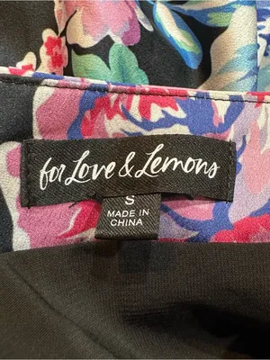 For Love & Lemons Women's Morgan Floral Printed Ruched Mini‎ Skirt Size Small thumbnail 11