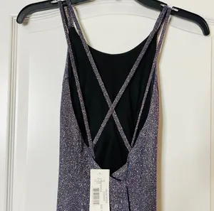 Dillard's Purple Sparkle Formal Dress thumbnail 5