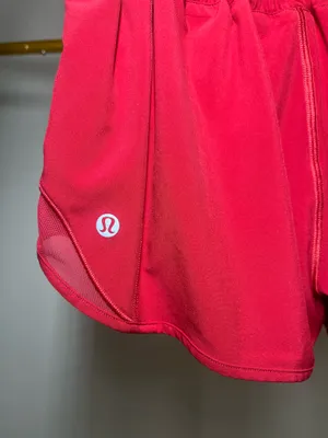 Lululemon red shorts with built in shorts #athletic #activewear thumbnail 3