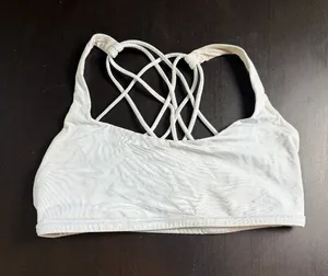 Lululemon Free To Be Bra Wild with a strappy back design Very Light Blue Size 2 thumbnail 1