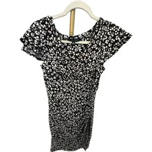 Lauren Ralph Lauren Faux Wrap Dress V-Neck Flutter Sleeve Side Ruching 8 thumbnail 6