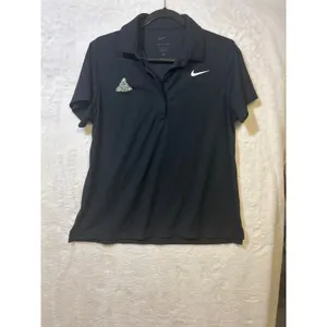 Nike Dri-FIT Women's Large Black‎ Golf Polo Shirt Celtic Logo thumbnail 6