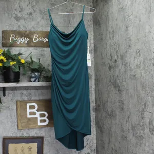 NWT Siena Womens Sleeveless Cowlneck Bodycon Dress SATP2034 Gem Blue Green 4 thumbnail 4