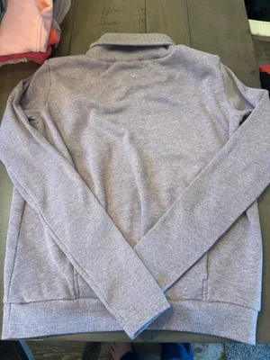 Alo Size XS Smoky Quartz Heather Cozy Funnel Neck Pullover Sweatshirt thumbnail 2