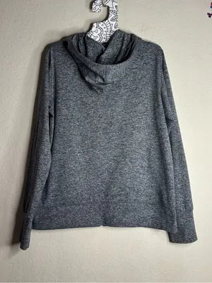 Vuori Halo performance hoodie charcoal heather size large VW201 thumbnail 2